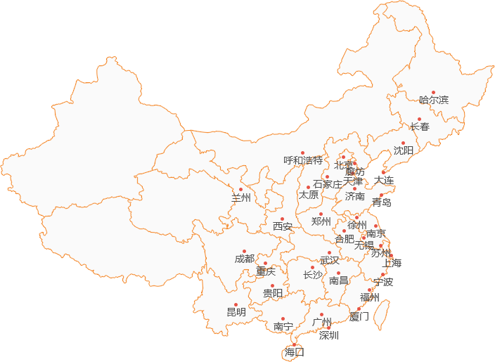 德裕隆服务网络覆盖图